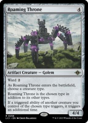 MTG English Roaming Throne NM Foil The Lost Caverns of Ixalan