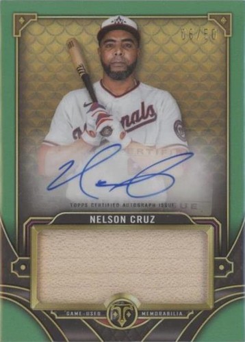 2022 Topps Triple Threads - Nelson Cruz #ASJR-NC