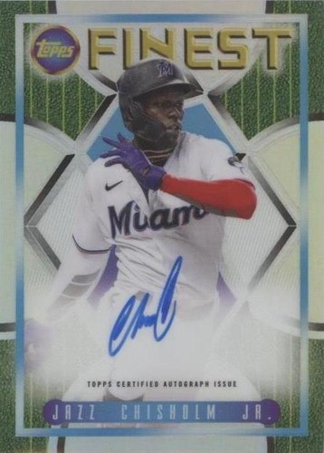 2022 Topps Finest Flashbacks - Jazz Chisholm #95FA-JC
