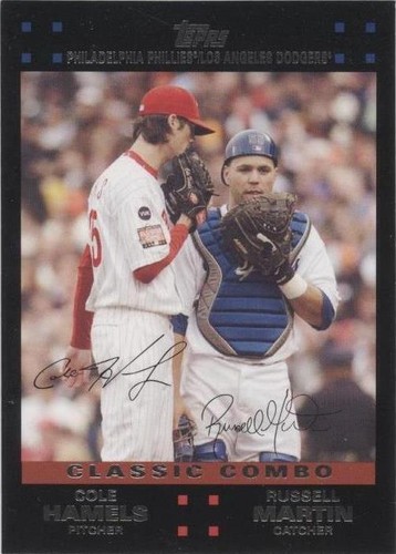 2007 Topps Updates & Highlights - Cole Hamels Russell Martin #UH281