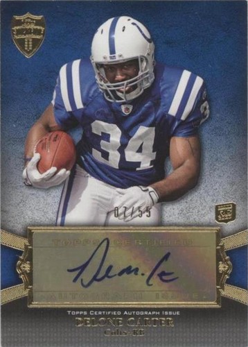 2011 Topps Supreme Delone Carter #SRA-DC