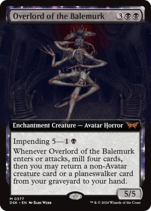 Overlord of the Balemurk (Extended Art) - Near Mint MTG