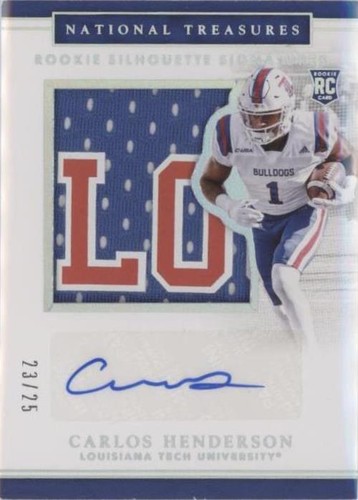 2017 Panini National Treasures Collegiate Carlos Henderson #155