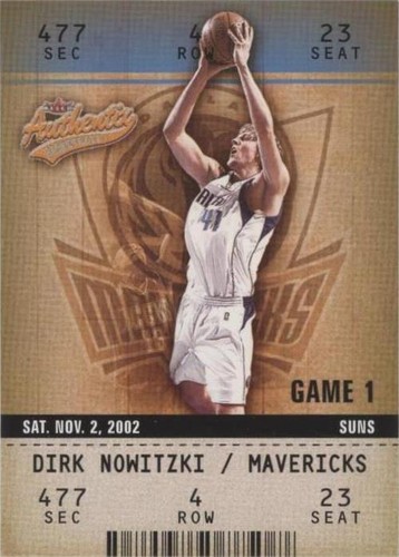 2002-03 Fleer Authentix - Dirk Nowitzki #23