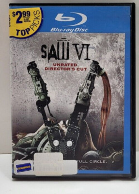 Saw VI Movie Blu-ray 2009 Horror Suspense Unrated Director's Cut-Blockbuster