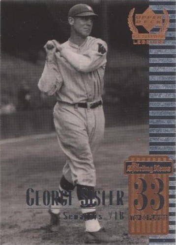 1999 Upper Deck Century Legends - George Sisler #33