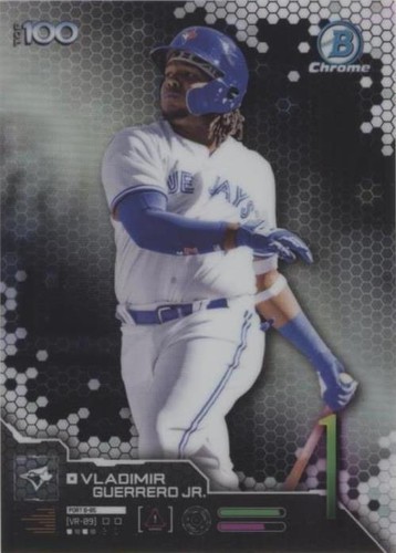 VLADIMIR GUERRERO JR. 2019 Panini Prizm Black Finite White Sparkle