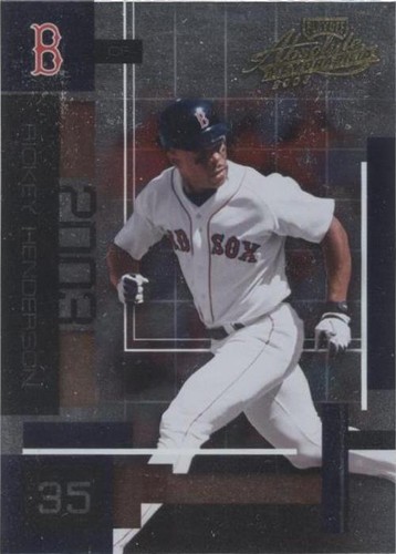 2003 Playoff Absolute Memorabilia Rickey Henderson Boston Red Sox