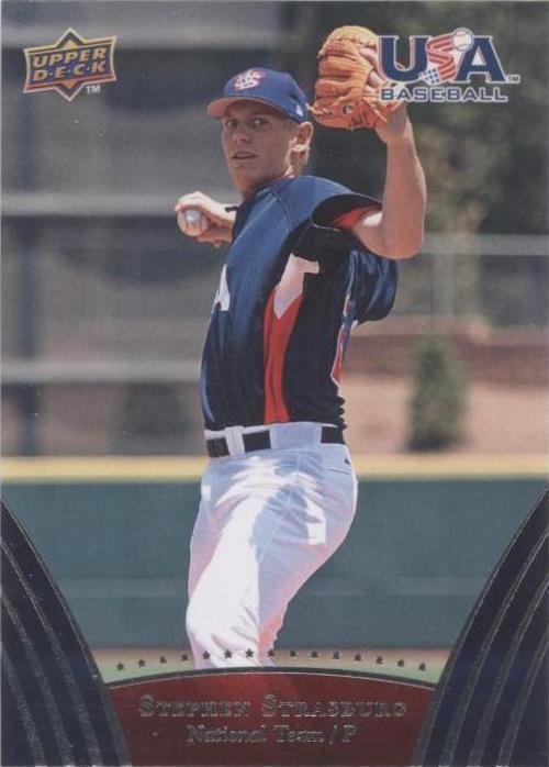 Equipos de béisbol de Estados Unidos Upper Deck 2008 - Stephen Strasburg #21