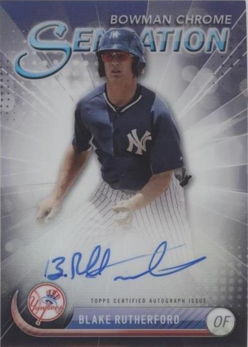 2017 Bowman Chrome - Blake Rutherford #CSA-BR