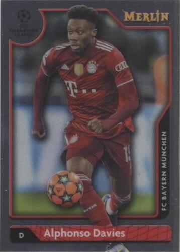 2021-22 Topps Merlin Chrome Alphonso Davies #109 Yellow Wave 2021-22 Topps Merlin Chrome Alphonso Davies #109 Yellow Wave
