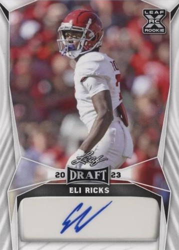 2023 Leaf Draft Eli Ricks #BA-ER1