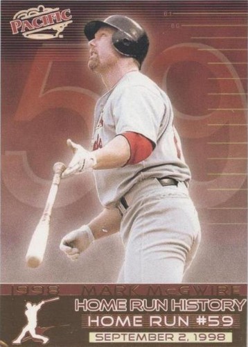1998 Making History Mark McGwire Foto Ball Baseball 62 Home