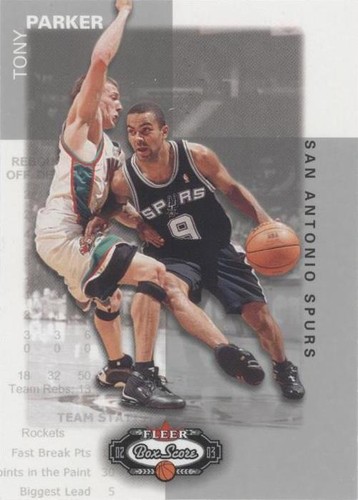 2002-03 Fleer Box Score - Tony Parker #13
