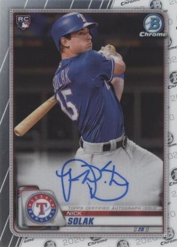 2020 Bowman Chrome - Nick Solak #CRA-NS