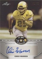 2015 Leaf U.S. Army All-American Bowl Chris Warren #BA-CW1