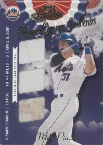 2001 Playoff Absolute Memorabilia - Mike Piazza #OD-13