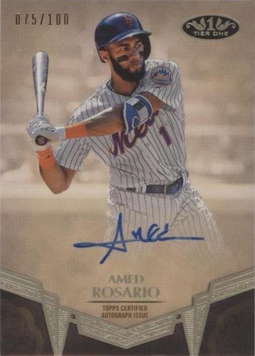 2019 Topps Tier One - Amed Rosario #BA-ARO