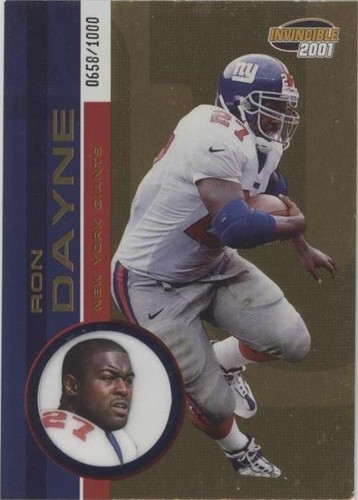 2001 Pacific Invincible Ron Dayne #158