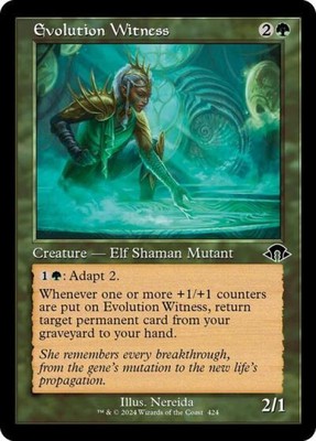 Evolution Witness (Retro Frame) -Foil Near Mint English MTG Modern Horizons 3