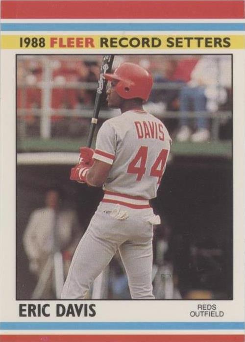 Recordistas de beisebol Fleer 1988 - Eric Davis #9