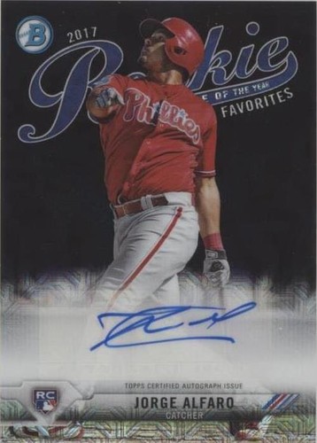 2017 Bowman - Jorge Alfaro #ROYFA-JA