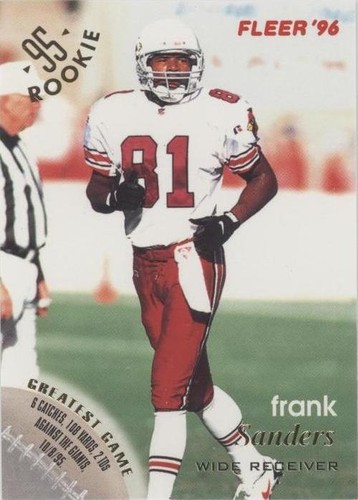 1996 Fleer Frank Sanders #3