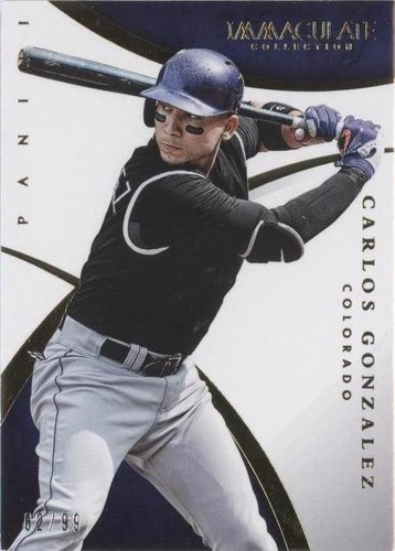 2015 Panini Immaculate Collection - Carlos Gonzalez #33