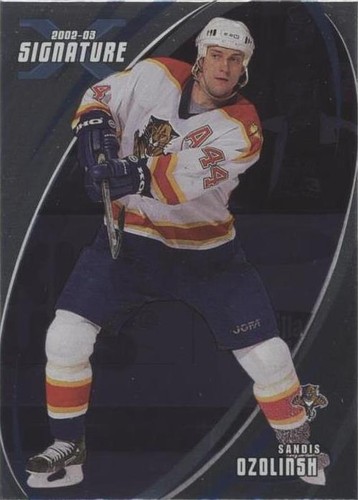 2002-03 In the Game Be A Player Signature Series - Sandis Ozolinsh #145