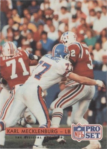 1992 Pro Set Karl Mecklenburg #158