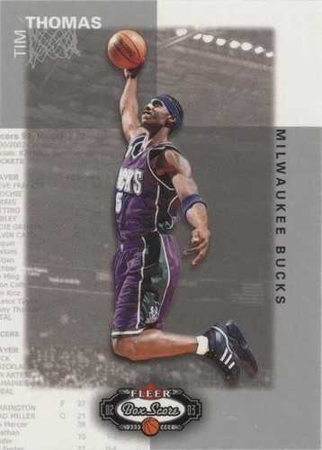 2002-03 Fleer Box Score - Tim Thomas #65