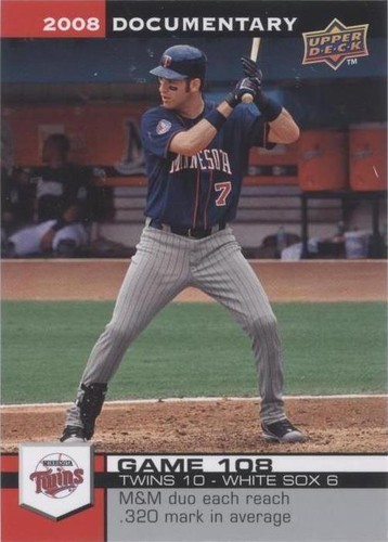 2008 Upper Deck Documentary - Joe Mauer #3230