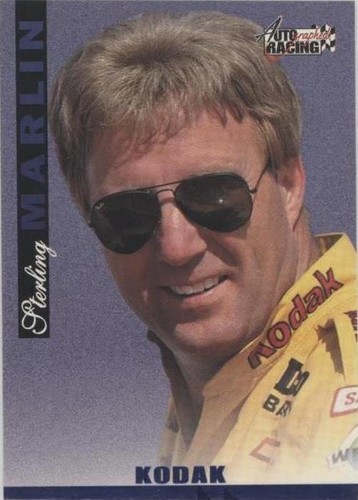 1996 Score Board Autographed Racing - Sterling Marlin #13