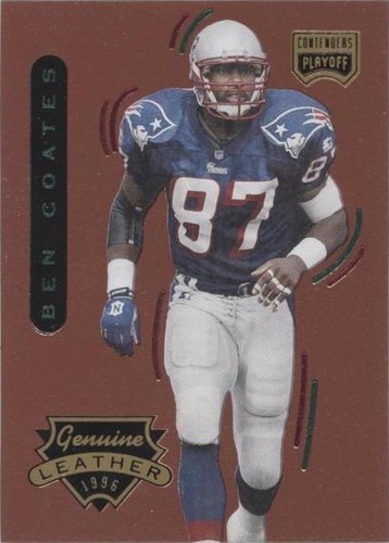 1996 Playoff Contenders Leather Ben Coates #43