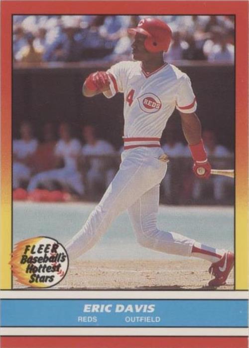 1988 Fleer Baseball's Hottest Stars - Eric Davis #8