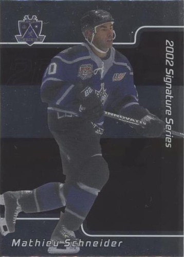 2001-02 In the Game Be A Player Signature Series - Mathieu Schneider #159