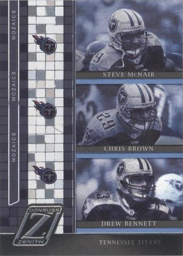 2005 Donruss Zenith Chris Brown Drew Bennett Steve McNair #M-15