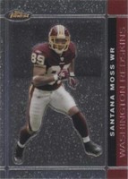 2007 Topps Finest Santana Moss #73