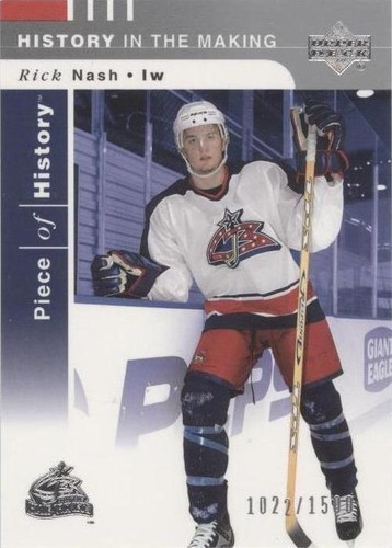 2002-03 Upper Deck Piece Of History - Rick Nash #127