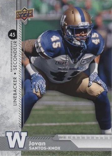 2018 Upper Deck CFL Jovan Santos-Knox #27