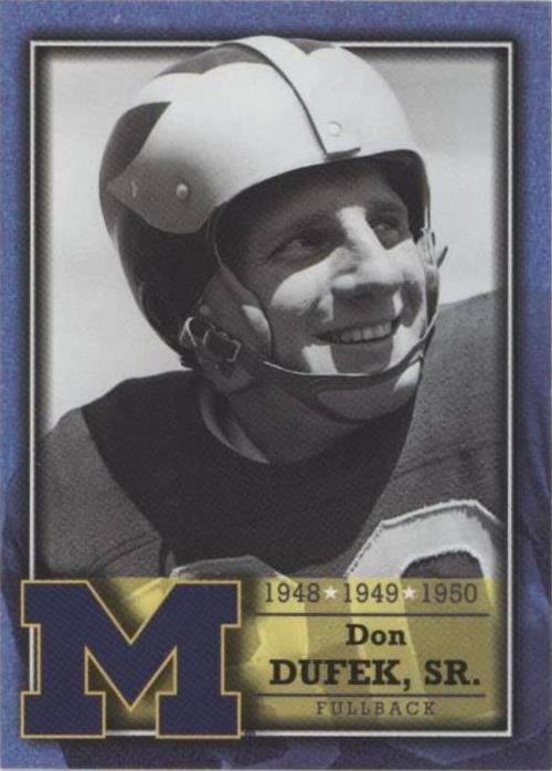 2002 TK Legacy Michigan Wolverines Don Dufek #L12