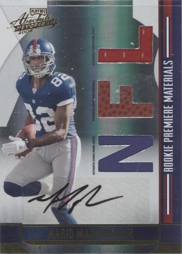 2008 Playoff Absolute Memorabilia Mario Manningham #258