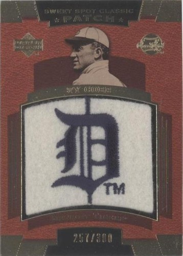 2001 Upper Deck Sweet Spot - Game-Used Bat Ty Cobb #B-TC - HOF NM