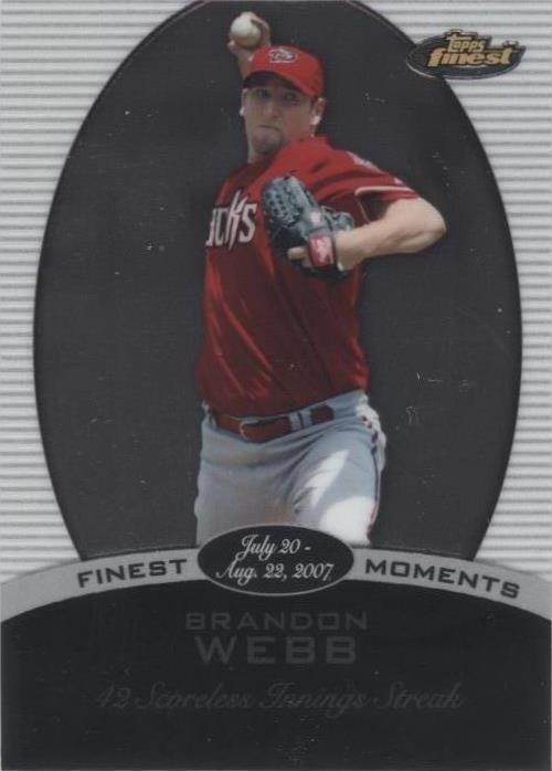 2008 Topps Finest - Brandon Webb #FM-BW