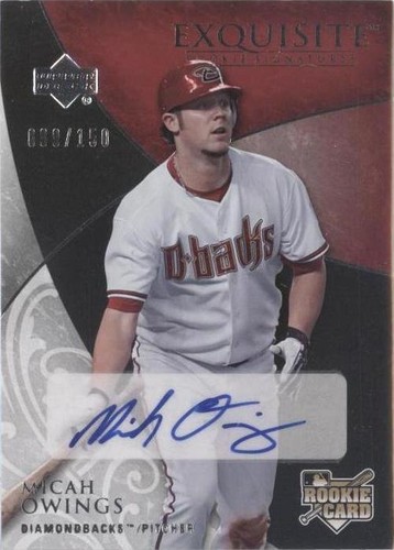 2007 Upper Deck Exquisite Rookie Signatures - Micah Owings #187