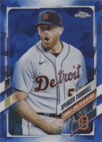 2021 Topps Chrome Update Series Sapphire Edition - Spencer Turnbull #US163
