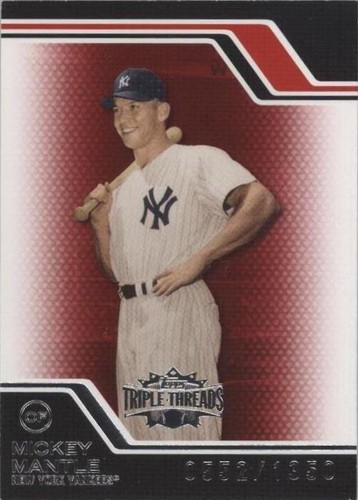 2008 Topps Triple Threads - Mickey Mantle #7