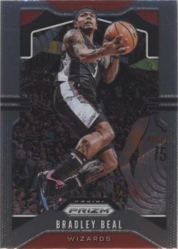 BRADLEY BEAL WIZARDS PRIZMS RED WHITE BLUE REFRACTOR 2019-20
