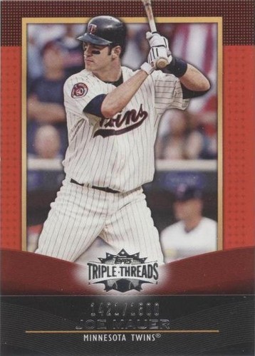 2011 Topps Triple Threads - Joe Mauer #53