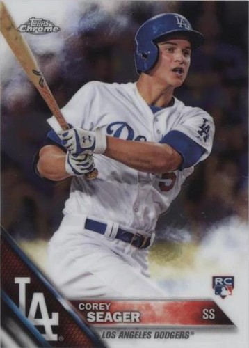 2025 Topps Heritage Corey Seager Blue Chrome Refractor Short
